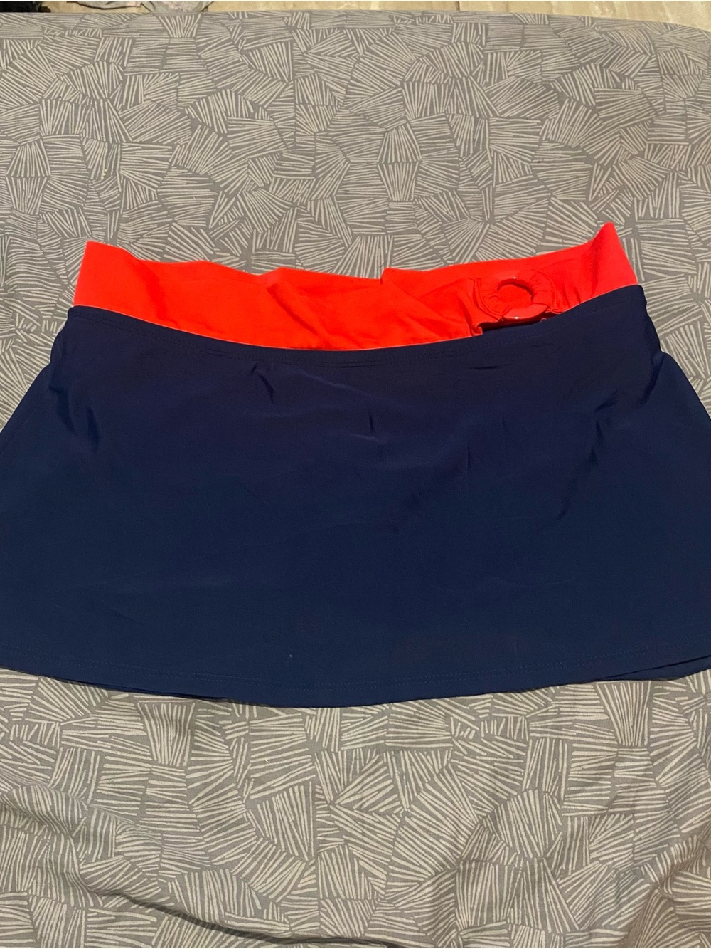 Navy and Red swim Skirt
